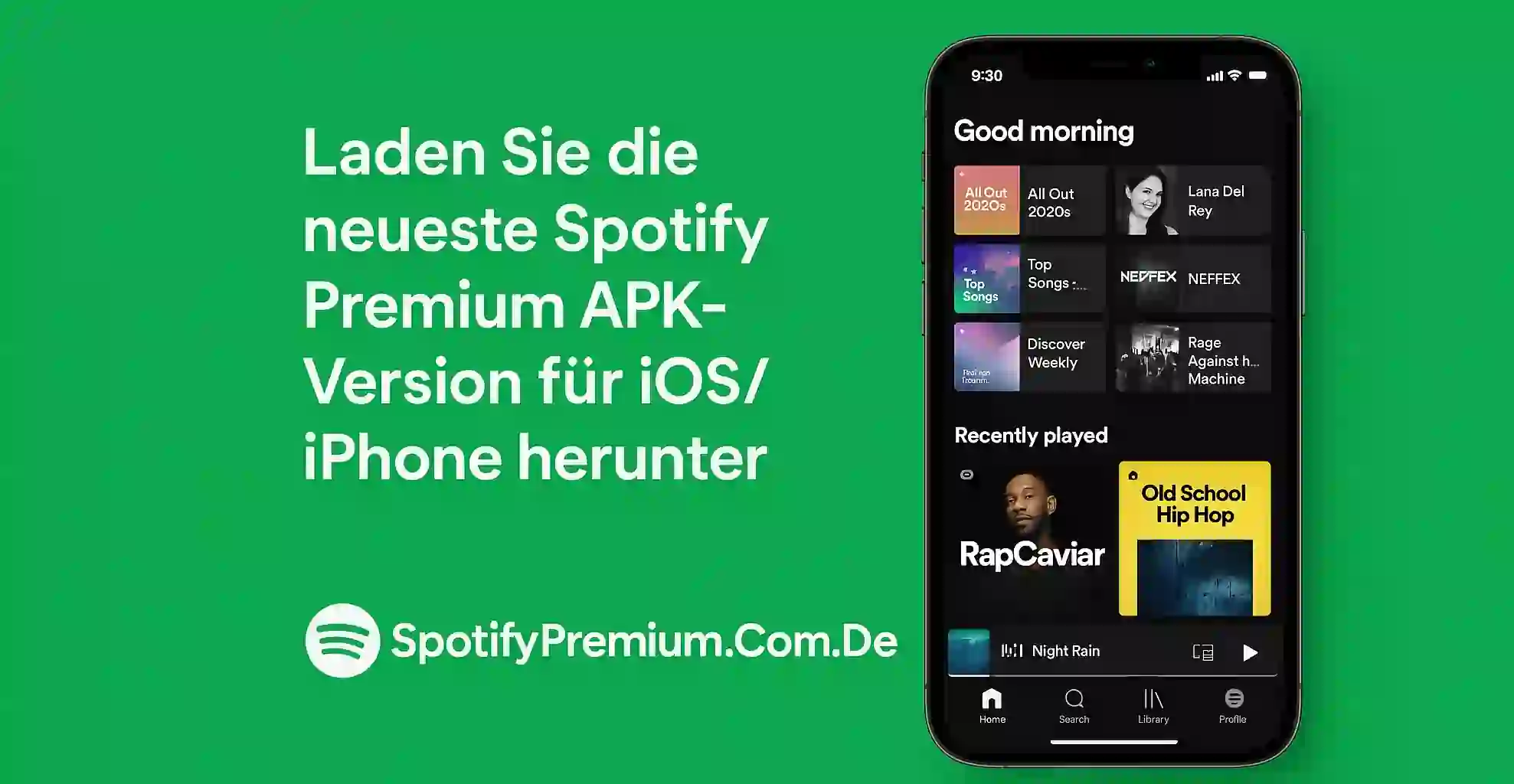 Laden Sie die neueste Spotify Premium APK-Version für iOS/iPhone herunter
