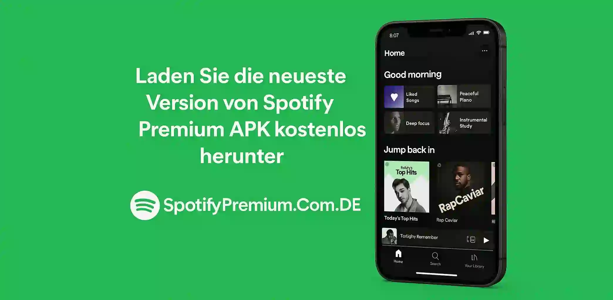 Laden Sie die neueste Version von Spotify Premium APK kostenlos herunter